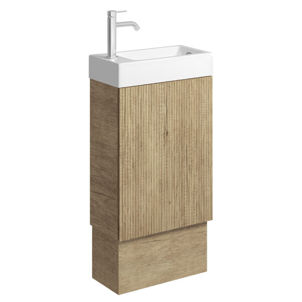 Minka 450 Vanity on Kickboard with Overflow, Scandi Oak