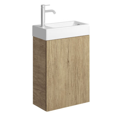 Minka 450 Wall-Hung Vanity with Overflow, Scandi Oak