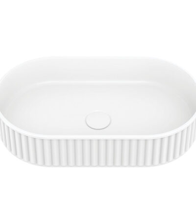 Minka Pill Solid Surface Above Counter Basin, Matte White
