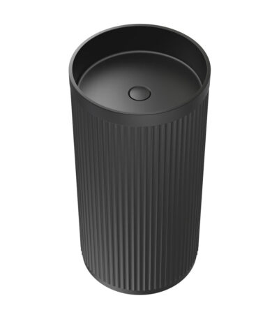 Minka Solid Surface Freestanding Basin, Matte Black