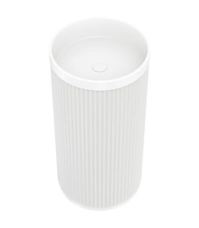 Minka Solid Surface Freestanding Basin, Matte White