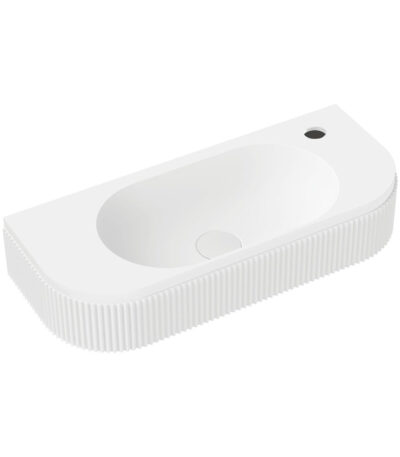 Minka Solid Surface Wall Basin, 1 Tap Hole