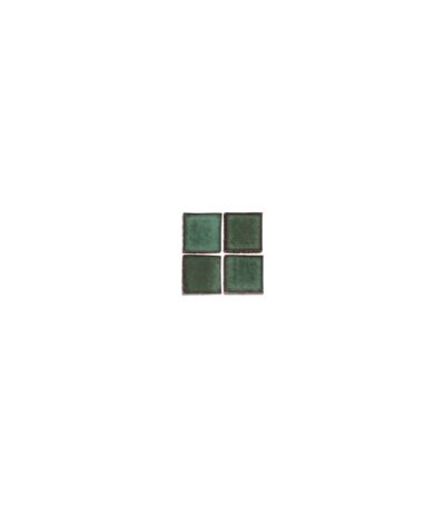 Miyako Handmade Square Mosaic Tile - Indigo Green (Sample)