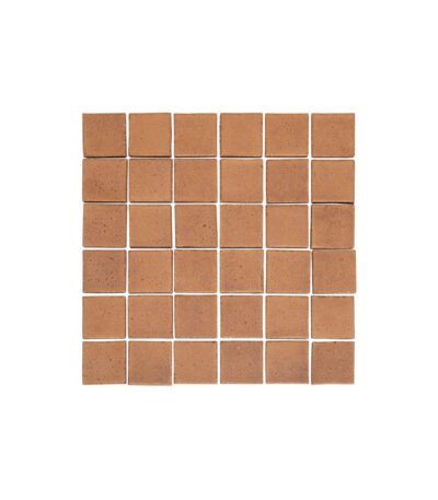 Miyako Handmade Square Mosaic Tile - Maple