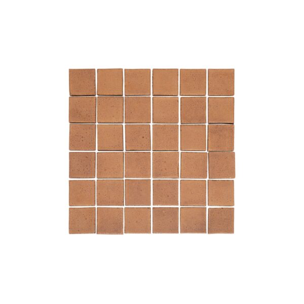 Miyako Handmade Square Mosaic Tile - Maple