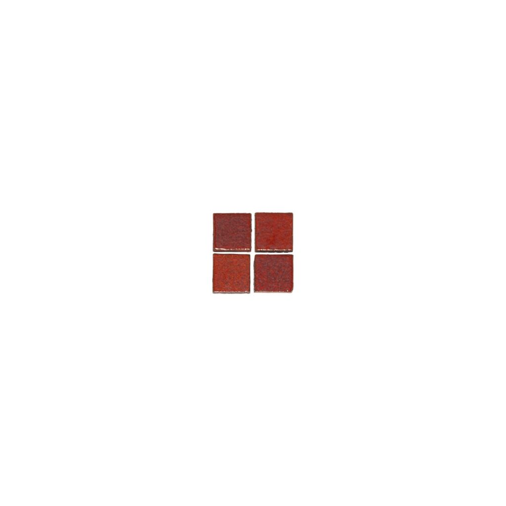 Miyako Handmade Square Mosaic Tile - Rustic Red (Sample)