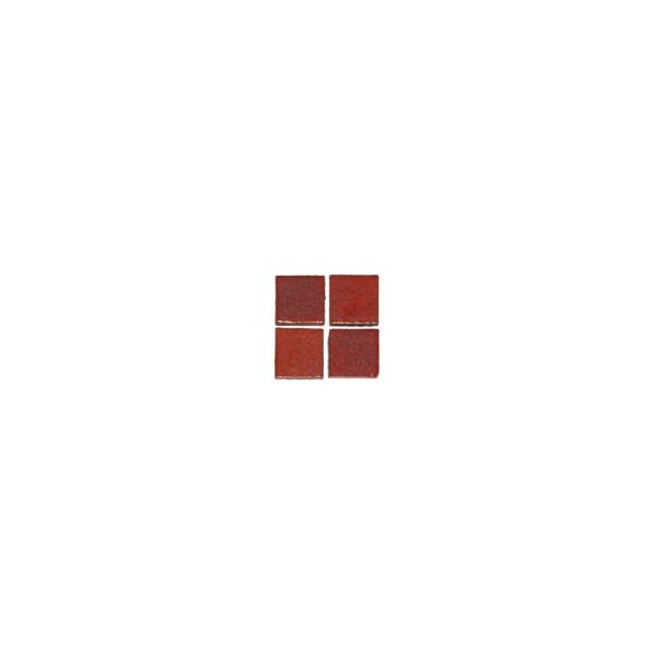 Miyako Handmade Square Mosaic Tile - Rustic Red (Sample)