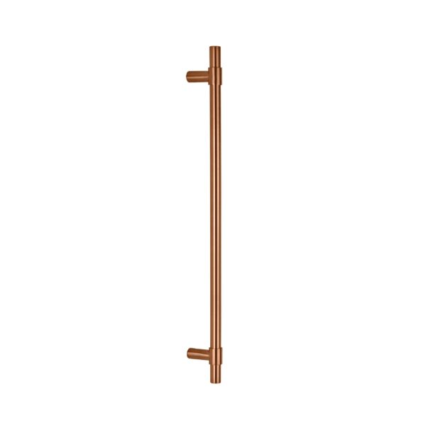 Modi Adjustable Entry Door Pull 600mm - Brushed Copper