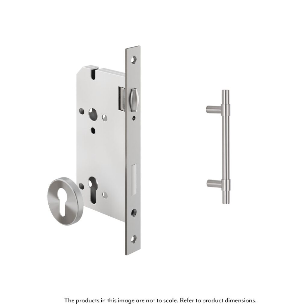 Modi Adjustable Entry Door Pull & Lock Set 300mm - Stainless Steel