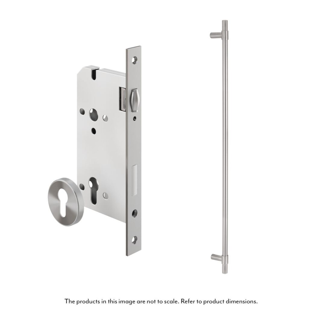 Modi Adjustable Entry Door Pull & Lock Set 900mm - Stainless Steel