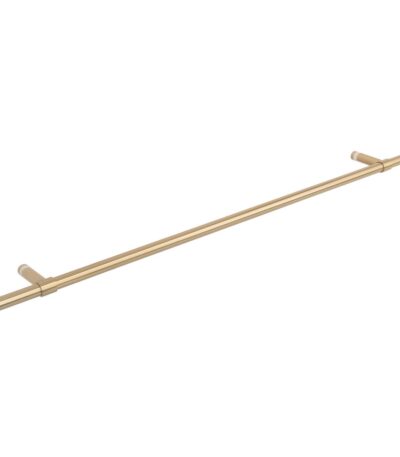 Modi Adjustable Glass Mounted Towel Rail 750mm - Brushed Brass