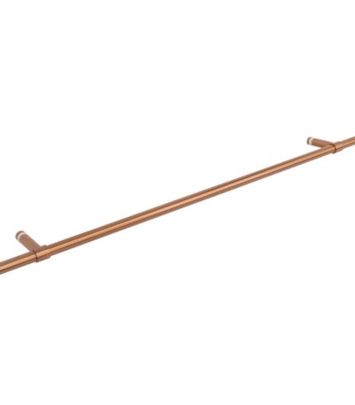 Modi Adjustable Glass Mounted Towel Rail 750mm - Brushed Copper