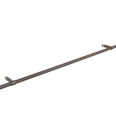 Modi Adjustable Glass Mounted Towel Rail 750mm - Brushed Gunmetal