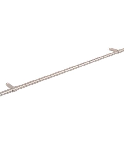 Modi Adjustable Glass Mounted Towel Rail 750mm - Brushed Nickel