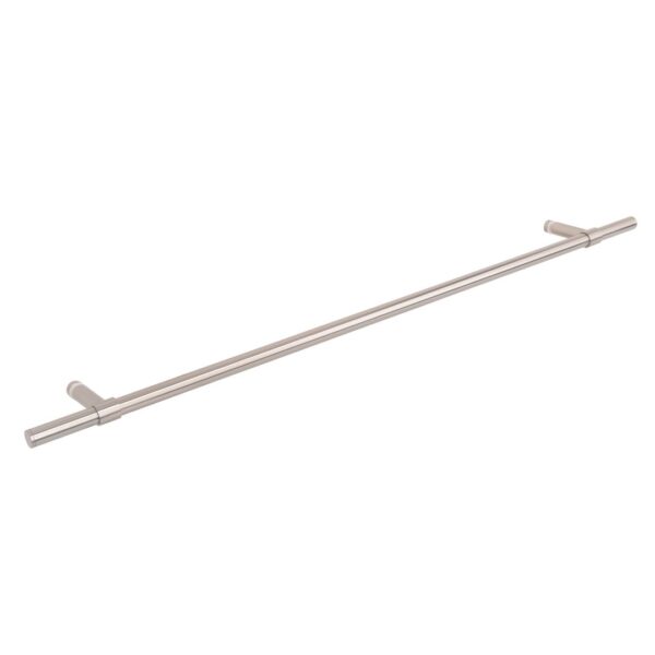 Modi Adjustable Glass Mounted Towel Rail 750mm - Brushed Nickel