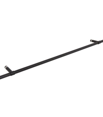 Modi Adjustable Glass Mounted Towel Rail 750mm - Matte Black
