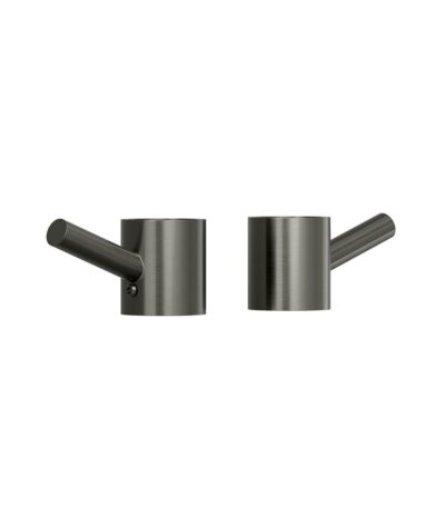 Modi Towel Hook Set - Brushed Gunmetal
