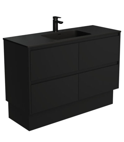 Montana Amato 1200 Satin Black Vanity On Kick