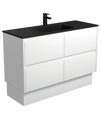 Montana Amato 1200 Satin White Vanity On Kick