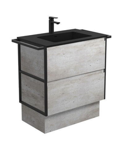 Montana Amato 750 Industrial Vanity, Twin Towel Rails And Kick