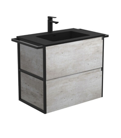 Montana Amato 750 Industrial Vanity, Twin Towel Rails, Wall-Hung