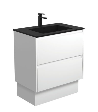 Montana Amato 750 Satin White Vanity On Kick