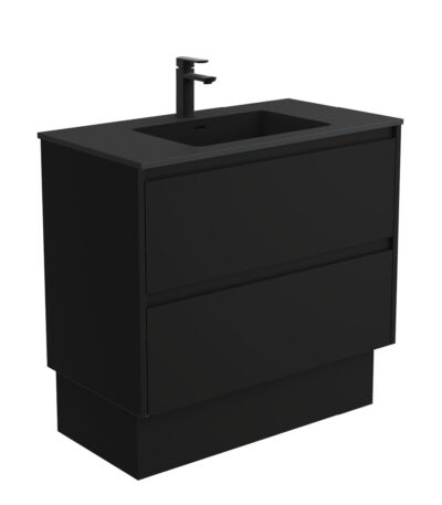 Montana Amato 900 Satin Black Vanity On Kick