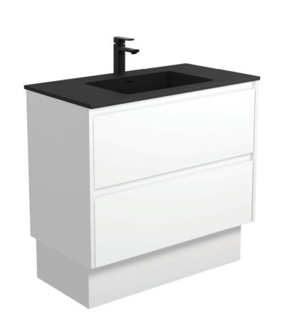 Montana Amato 900 Satin White Vanity On Kick