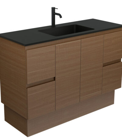Montana Edge 1200 Walnut Vanity On Kickboard