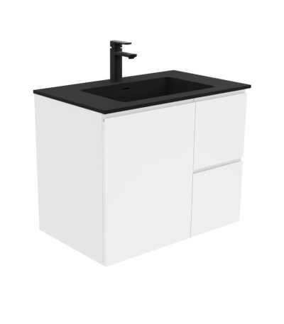 Montana Fingerpull Gloss White 750 Wall-Hung Vanity