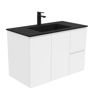 Montana Fingerpull Gloss White 900 Wall-Hung Vanity