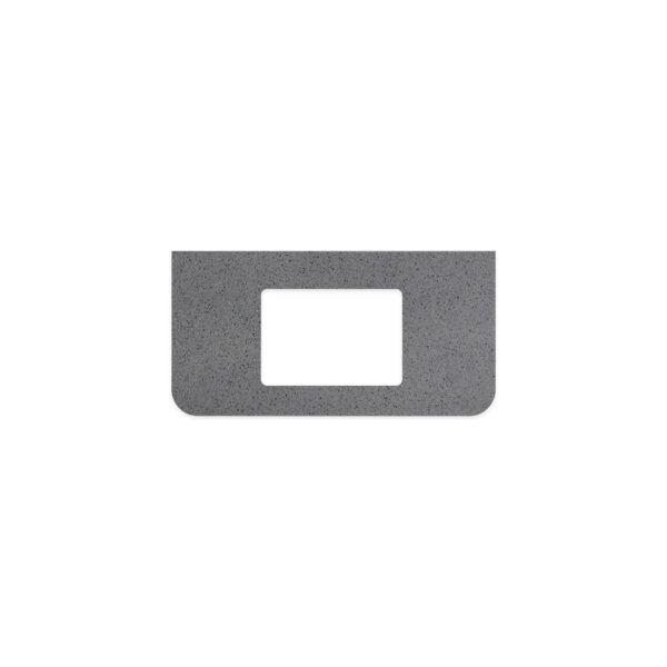 Moonscape Solid Surface Top, Curved Full Depth with Single Undermount Basin Hole, 900mm