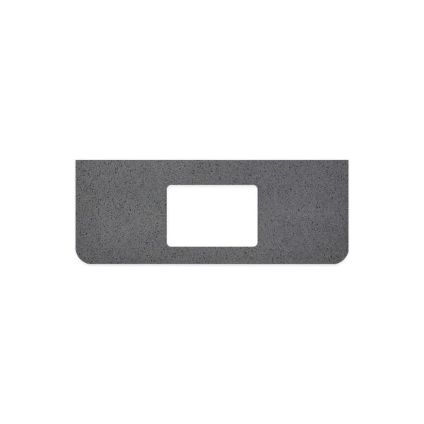 Moonscape Solid Surface Top, Curved Full Depth with Single Undermount Basin Hole, 1200mm