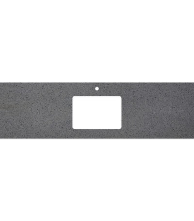 Moonscape Solid Surface Top, Rectangular Full Depth with Single Undermount Basin Hole & Tap Hole, 1800mm