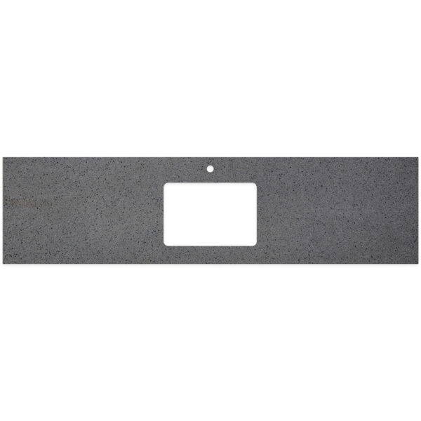 Moonscape Solid Surface Top, Rectangular Full Depth with Single Undermount Basin Hole & Tap Hole, 1800mm