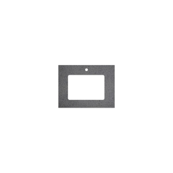 Moonscape Solid Surface Top, Rectangular Full Depth with Single Undermount Basin Hole & Tap Hole, 600mm