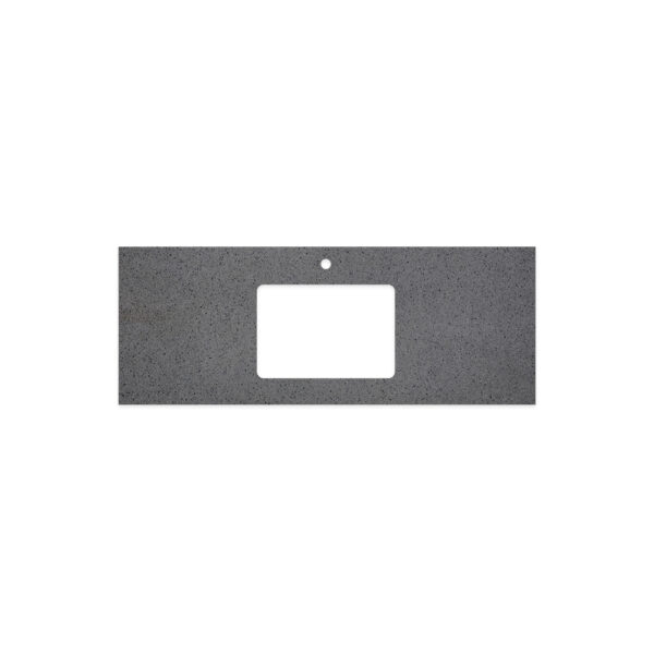 Moonscape Solid Surface Top, Rectangular Full Depth with Single Undermount Basin Hole & Tap Hole, 1200mm