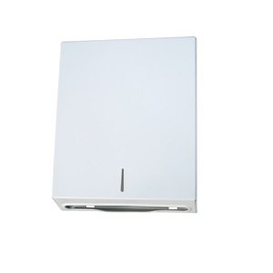 MULTI FOLD PAPER TOWEL DISPENSER WHITE POWDER COAT METLAM ML725W_MK2 - Urban Designs Bathroom and Kitchen