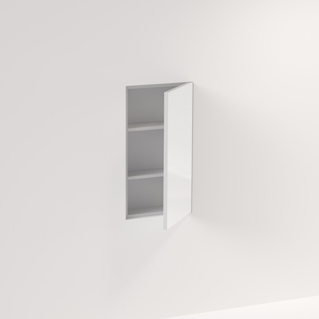 Myra 1-Door Mirror Cabinet Recessed - 414mm