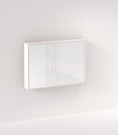 Myra 2 Door Mirror Cabinet 1164mm - Matte White