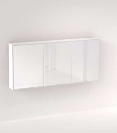 Myra 3 Door Mirror Cabinet 1728mm - Matte White