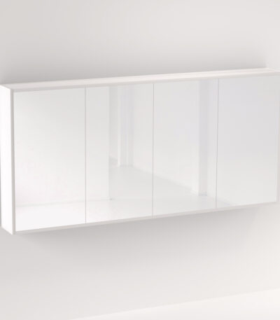 Myra 4 Door Mirror Cabinet 1692mm - Matte White