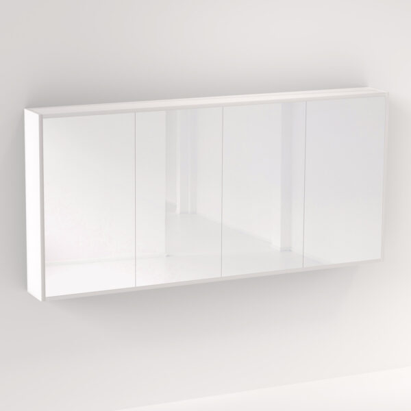 Myra 4 Door Mirror Cabinet 1692mm - Matte White