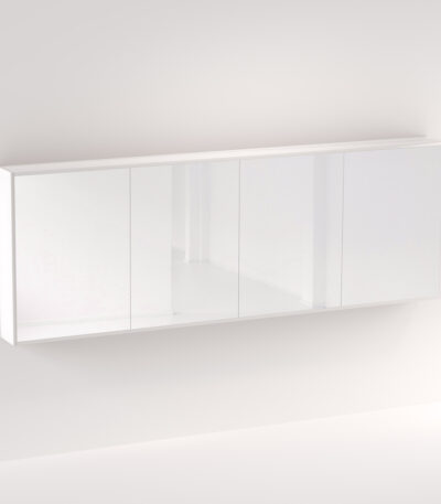 Myra 4 Door Mirror Cabinet 2292mm – Matte White