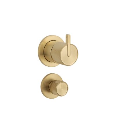 Namika Shower Bottom Diverter - Brushed Brass