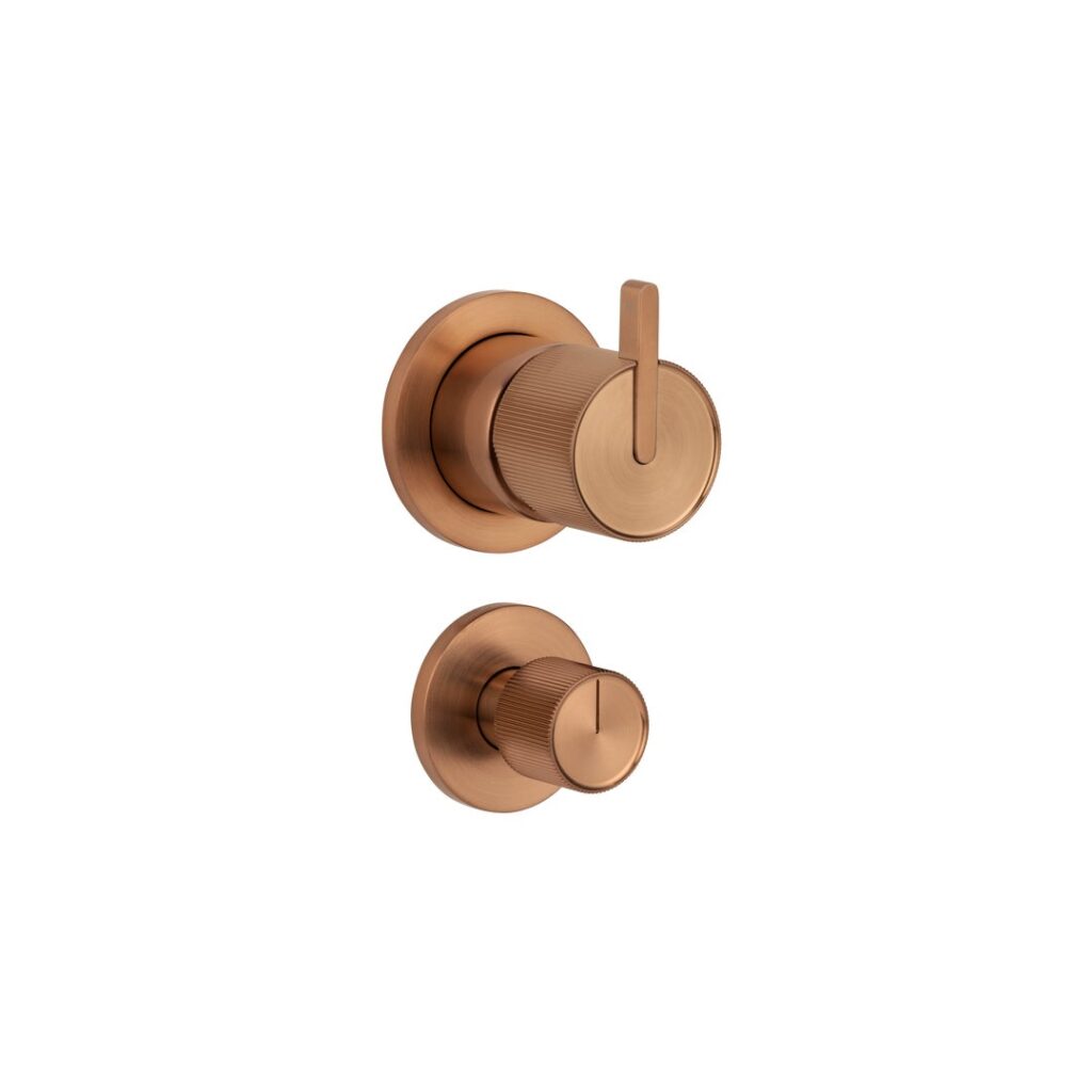 Namika Shower Bottom Diverter - Brushed Copper