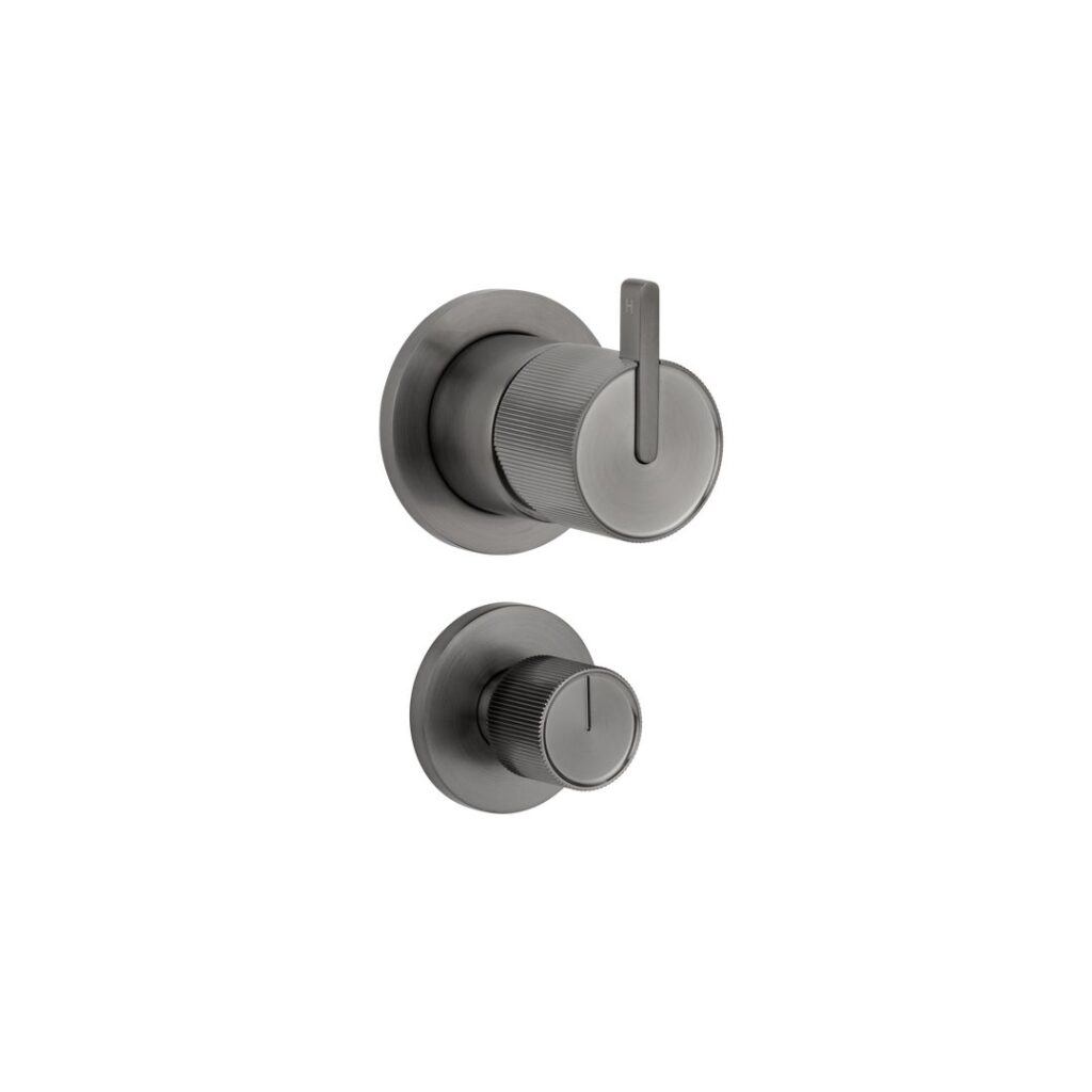 Namika Shower Bottom Diverter - Brushed Gunmetal