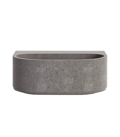 Nelios Concrete Wall-Hung Basin - Grey