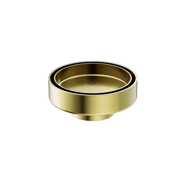 Nero 100mm Round Tile Insert Floor Waste 50mm Outlet Brushed Gold | NRFW003BG