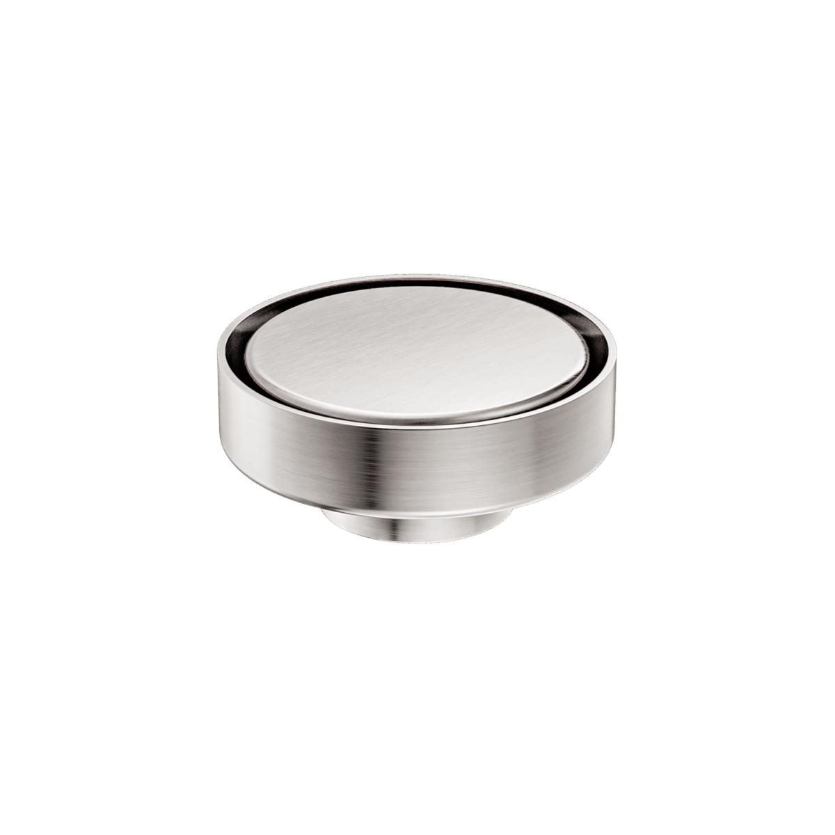 Nero 100mm Round Tile Insert Floor Waste 50mm Outlet Brushed Nickel | NRFW003BN